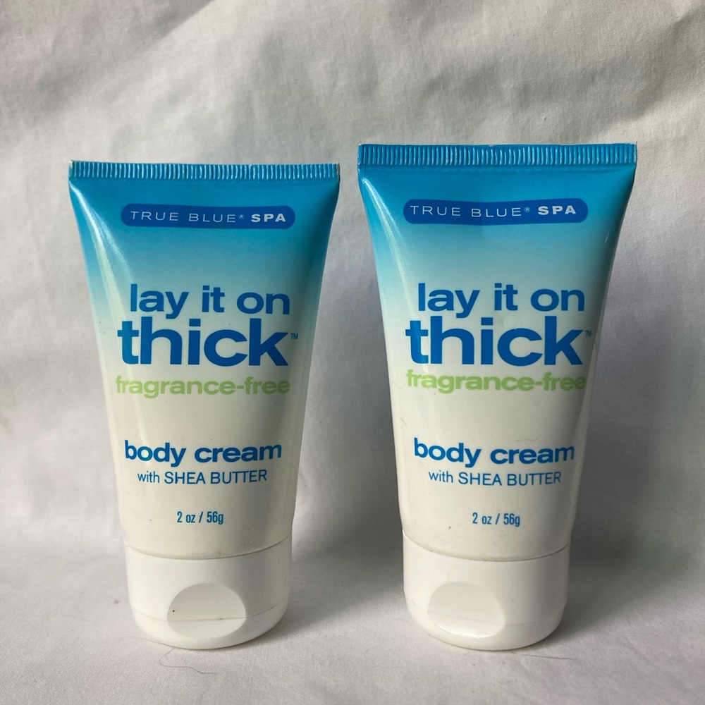 2 True Blue Spa Body Cream With Shea Butter Lay It On Thick 2oz
